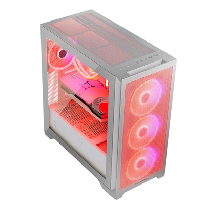 Kutia për PC Volcano Expanse S Apex, MIDI Tower ATX, ARGB, e bardhë