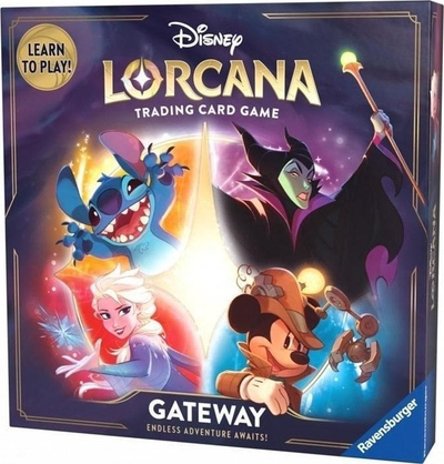 Loja me letra Ravensburger Disney Lorcana Gateway, set për fillim, për 2 veta, shumëngjyrëshe