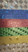 Fletë dekorative Cutout A4 me glitter, sapphire