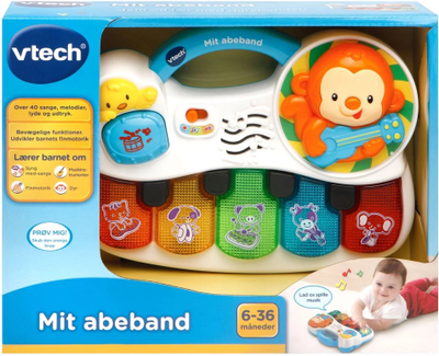 Lodër muzike edukative VTech Baby My Monkey Band, për foshnje, me shumë ngjyra