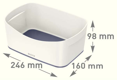 Кутија за организирање Leitz MyBox 52571001, без капак, бела