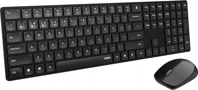 Сет тастатура и глушец Rapoo Multi Mode 8020M, безжичен, Блутут, црн