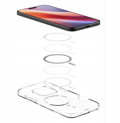 Kapak telefoni Spigen Liquid Crystal MagSafe, për iPhone 17 Pro Max, transparent, i bardhë