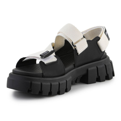 Sandale Palladium Revolt Sandal Army Star W, me platformë, vegane, gri
