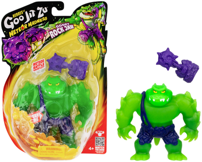 Figurë aksion Heroes of Goo Jit Zu Gooey Rock Jaw Meteor Madness, super e shtrirshme, për fëmijë 4+