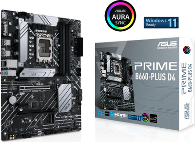 Pllakë amë Asus PRIME B660 PLUS D4, ATX, LGA1700, DDR4