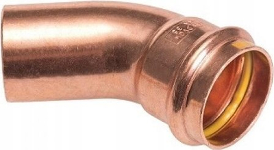 Bакарно колено за гас Conex IBP, 45°, 22 mm, под притисок