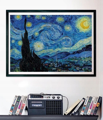 Puzzle Clementoni Van Gogh Nata me Yje, 1000 copa, shumëngjyrësh