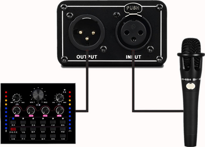 Furnizues fantom për mikrofon Mozos PP48V, 48V, me hyrje USB 5V, i zi