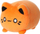 Lodër pelushi Tasty Peach Kinetic Orange Meowchi, 3.5", 9 cm, portokalli