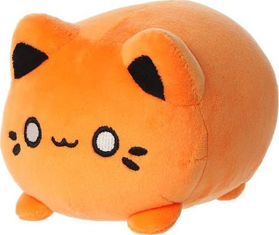 Lodër pelushi Tasty Peach Kinetic Orange Meowchi, 3.5", 9 cm, portokalli