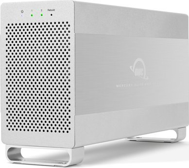 Kuti e jashtme RAID OWC Mercury Elite Pro Dual, 2 slote 3.5", USB 3.2 dhe eSATA, ngjyrë argjend