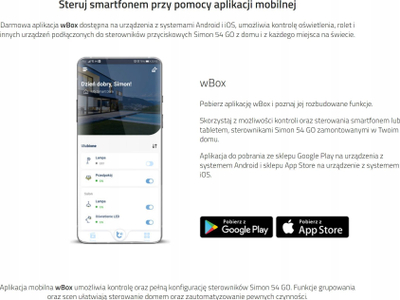Buton i zgjuar Kontakt-Simon Simon 54 GO DEK1W.01/46, 30 veprime, WiFi 230V, kafe mat