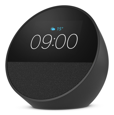 Altoparlant smart Amazon Echo Spot 2024, me Alexa, me ekran, i zi