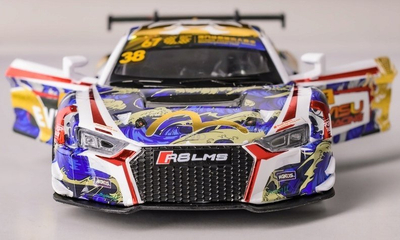 Makina lodër Daff RMZ Hobby Audi R8 LMS, shkalla 1:32, Macau Grand Prix 2020, shumëngjyrëshe