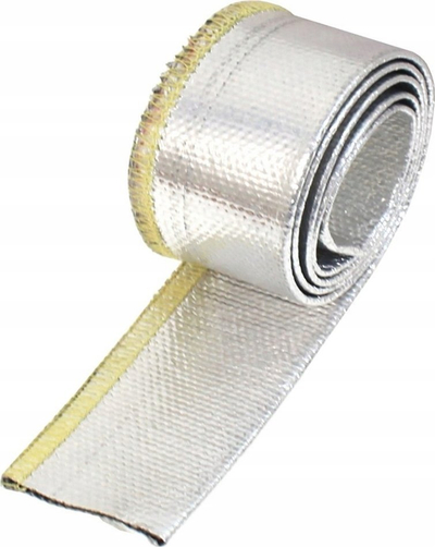 Mbulesë izoluese TurboWorks Heat Resistance Hose Cover, 15mm x 1m, alumin