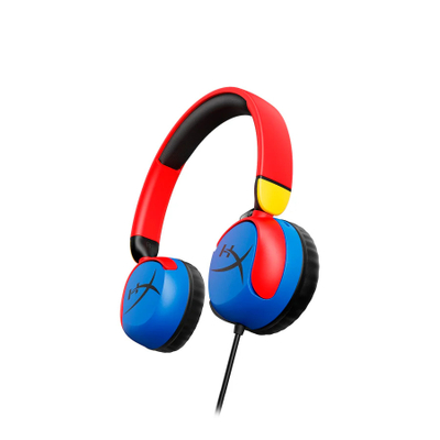 Kufje me kabllo HyperX Cloud Mini, për fëmijë, 3.5mm, blu kuqe verdhë