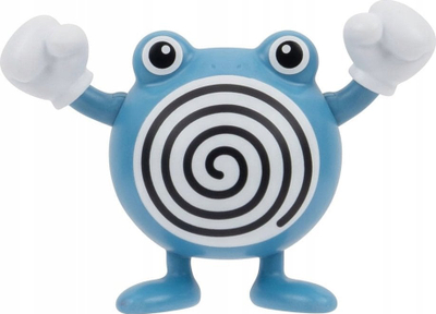 Figurë lodër Pokemon Poliwhirl Battle Figure, 3", plastike, blu