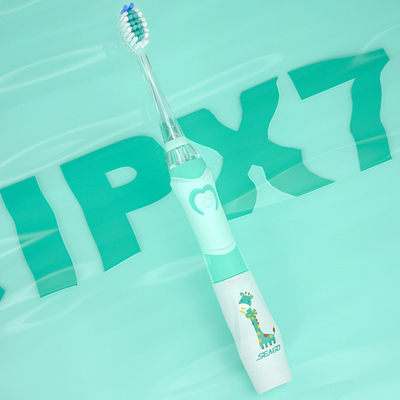 Furçë dhëmbësh sonike për fëmijë SEAGO SG-977, 3 koka, IPX7, jeshile