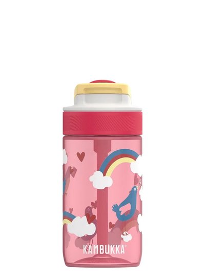Shishe uji për fëmijë Kambukka Lagoon Love Birds, 400ml, me pipëz, rozë