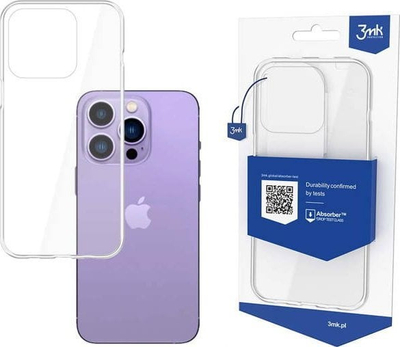 Maskë mbrojtëse 3MK Armor për Apple iPhone 14 Pro, TPU PC, transparente