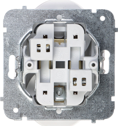 Prizë dyshe Elektro-Plast Santra 4143-10 EPN, 230V, 16A, e bardhë