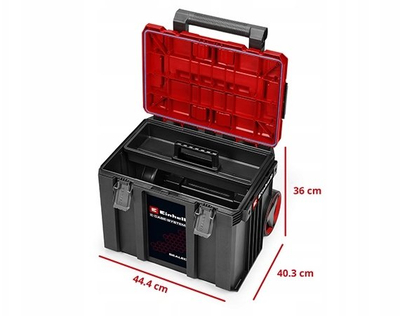 Kasë për vegla Einhell E-Case L Sealed, me rrota, IP65, 120 kg
