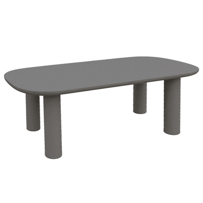 Tavolinë ngrënieje për jashtë Kiora HM6597.01, fiber cement, 200x100x75 cm, gri