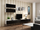 Komodë TV Cama Meble Vigo 140, 140 cm, me dyer, e bardhë e zezë me shkëlqim