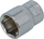 Bokall çeliku FASTER TOOLS Hex, 1/2", 13 mm, argjendtë