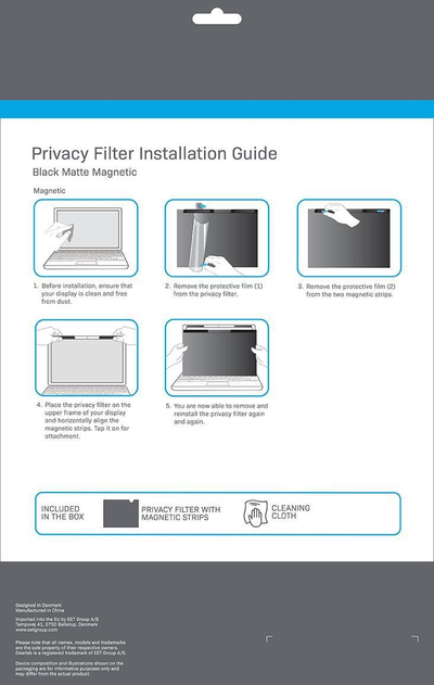 Filtri privatësie për ekran ESTUFF GLBM14309198, 14", për laptop, i zi