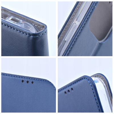 Mbulesë libri OEM SMART MAGNETO për iPhone 17 Pro, me magnet, me xhep të brendshëm, blu navy