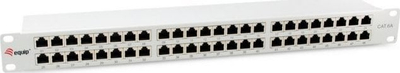 Patch panel LevelOne Equip 326526, 48 porta RJ45 Cat.6A, shielded, gri e hapur