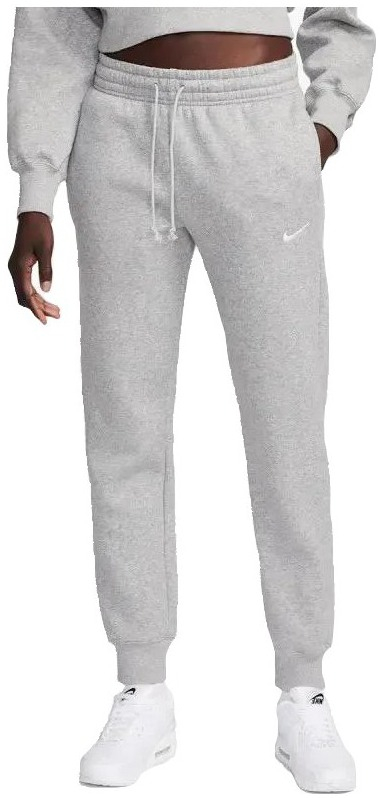 Trenërka Nike Sportswear Phoenix Fleece për goca, mid rise, gri e errët