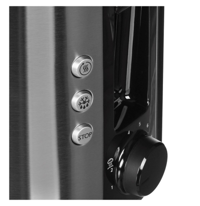 Toaster Philips Viva Collection HD2650/90, 1000W, hapje të gjera, i zi