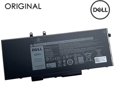 Bateri laptopi Dell 4GVMP, 68Wh, 8500mAh, e zezë