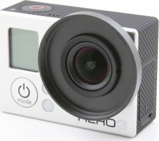 Set adapter dhe filtër UV XREC 37mm për GoPro Hero 3, 3 Plus edhe 4, i zi