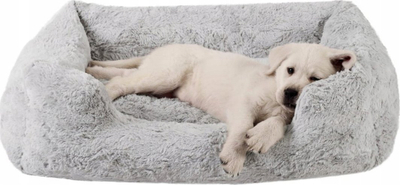 Shtrat për qen Best Friends by Sheri Soothe & Snooze Lounge Lux, me memory foam, madhësia Small, gri