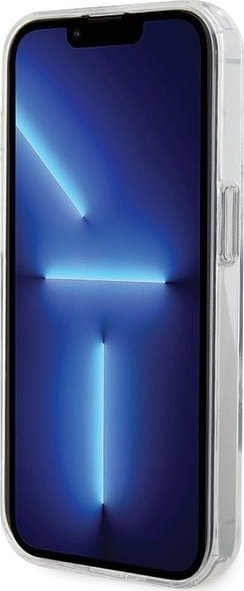 Капак за телефон Karl Lagerfeld Ring Stand MagSafe за iPhone 15 Pro Max, пластика и TPU, бел