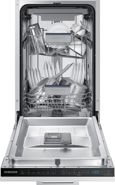 Lavastovilje e integruar Samsung DW50R4050BB/EO, 10 sete, 45 cm, e bardhë
