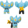 Set figura luftarake Pokémon Jazwares Battle Figure 6 Pack, 2", 6 copë, multicolor