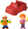 Set lodrash Fisher Price Disney Handy Manny Truck, 2 figura, kamionçinë e kuqe