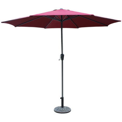 Çadër kopshti Heinner STUD006, Ø270 cm, bazë e përfshirë, e kuqe