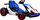 Go kart elektrik Yokomisiad PA0308, me drift, për kalamaj, i bardh e zi e blu