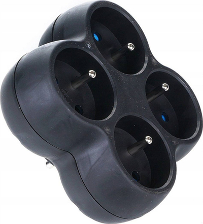 Shpërndarës rryme Power Thief, 4 dalje, 3500W, i zi