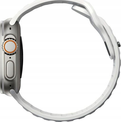 Rrip sportiv Nomad Sport Band, për Apple Watch 46mm 49mm, gome FKM, i bardhë
