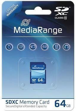 Kartë memorie MediaRange MR965, SDXC 64GB, Class 10
