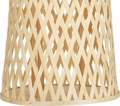 Fener dekorativ Beliani Mactan, bambu, 58 cm, ngjyrë natyrale
