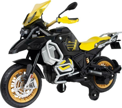 Motor elektrik për kalamoj Injusa BMW R1250, 12V, 6 km/h, i zi me të verdhë