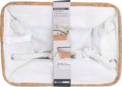 Shportë për rregullim gjanash Home Styling Collection, tekstil, 36 x 25 x 17 cm, gri